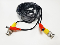 Kabel pengawas CCTV, semua tembaga BNC + DC 2in1 kabel kamera Video + Power HD AHD kawat keamanan perpanjangan garis