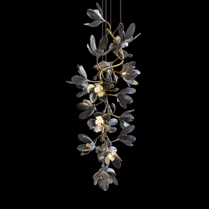 Zeal Lighting Flower Shape LED Custom Pendant <b>Lights</b> Villa Hotel Lobby Project Chandelier for Decoration - Product Image 5