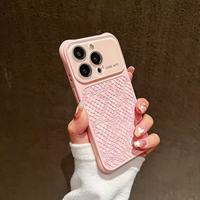 Étui de luxe en cuir texture crocodile pour iPhone 17 16 15 Pro Max avec protection d'angle intégrale et film de protection d'objectif en verre anti-chute