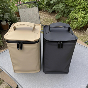 Portable Outdoor Camping Gas Tank Storage Bag Card Stove Butane Cylinder Holder with Spaces for <b>Beer</b> & Water Cups - Product Image 5