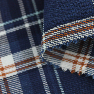 Kẻ Sọc Shrink-Resistant Trọng Lượng Nhẹ Dệt Denim Vải 100% Cotton Cho Bán Sợi Nhuộm Chàm Kiểm Tra - Product Image 4