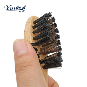 Yinste Solid Wood <b>Shoe</b> <b>Brush</b> Nylon Bristles For Cleaning And Nursing - Product Image 4