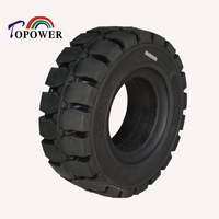 Nouveau pneu plein pour chariot élévateur Topower, sans marquage, 18x7-8, en caoutchouc blanc avec roulement à billes, pour usage en entrepôt