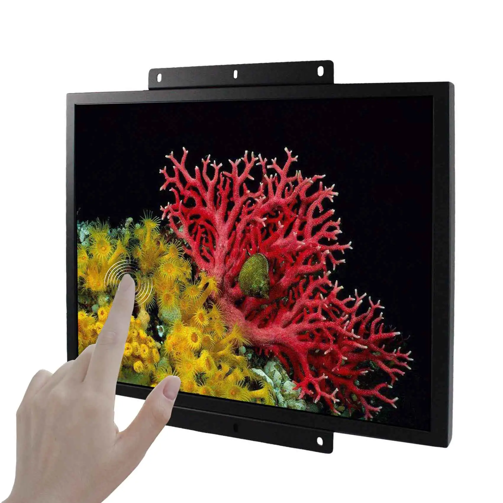 19 inch màn hình kháng tín hiệu đầu vào HD DVI VGA cao sáng màn hình cảm ứng công nghiệp LCD hiển thị mở khung 19 inch màn hình