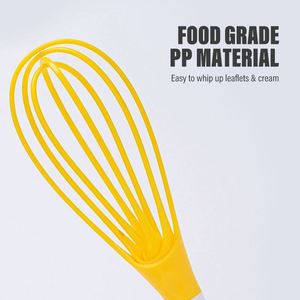 Mini Home Gadget Colorful PP Plastic Whisk with Universal Egg Tools Plastic_Handle_Whisk - Product Image 5