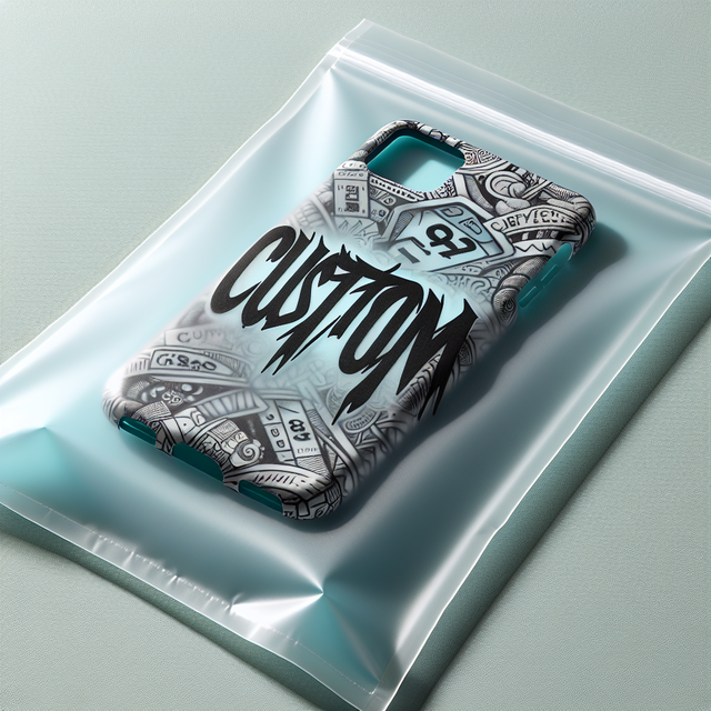 Ziplock Data Cable Phone Case Packaging Custom Plastic Bag Phone Case Plastic Packaging With Hanging Hole and Window