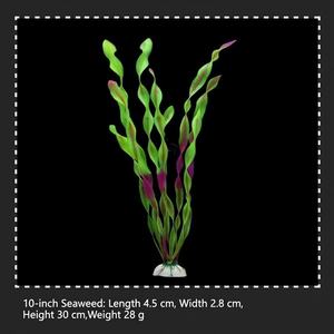 <span class=keywords><strong>Aquarium</strong></span> Kunstmatige Zeegras & Kokospalm Midground Plastic Decoratie Set voor Visbak Landschap - Duurzame Woonkamerdecoratie - Product Image 4