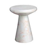 Table basse d'appoint de haute qualité au design moderne 2025, plateau en marbre, mobilier de salon, noir, durable, montage facile, fabrication
