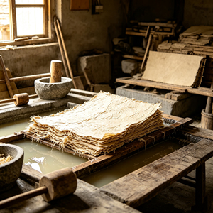Artisanal Handcrafted Mulberry Bark Paper Ideal For Natural Gift Wrapping And Premium Packaging - Product Image 5