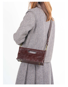 Bolso de Hombro Cruzado Cuadrado Mediano de Cuero Genuino para Mujer de Fábrica Directa, Gran Capacidad - Product Image 6