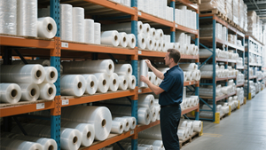 Pellicola elasticizzata da 45cm con manici, pellicola elasticizzata per imballaggio in movimento industriale, pellicola trasparente per Pallet