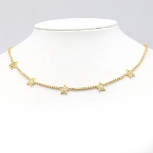Collar con Colgante de Corazón de Mariposa, Collar de Cadena de Tenis con Estrella/Ojo/Corazón - Product Image 2