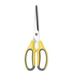 Multipurpose Bbq <b>Scissors</b> Stainless Steel Yellowish Gray Straight Head Durable For Home Use <b>Kitchen</b> Tool - Product Image 4