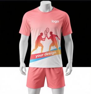 Conjunto de entrenamiento deportivo personalizado, ropa al por mayor, ropa deportiva para gimnasio, Conjunto de camiseta y pantalones cortos para hombre - Product Image 5