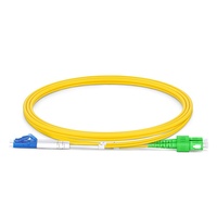 Kabel Patch Fiber Optik G.657.A1/A2 Konektor LC/SC/ST/FC Single Mode OS2 Duplex Kustom, Selubung LSZH, Low Loss 90/150N