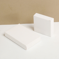 Boîte blanche en gros, boîte en papier blanc, petite boîte universelle en papier blanc, boîte en carton blanc, boîte à double insert