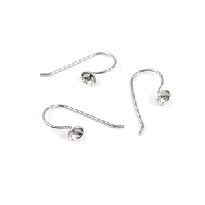 Stainless Steel Ear Hooks U-Shaped Pearl <b>Holder</b> DIY <b>Earring</b> Accessories Hypoallergenic Jewelry Findings - Product Image 1