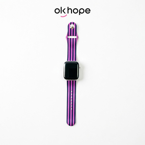 สายนาฬิกาซิลิโคน OK HOPE ลายพิมพ์สวยงาม ขนาด 41/49 มม. กันน้ำ สายยางนุ่ม ใช้ได้กับสมาร์ทวอทช์ - Product Image 4