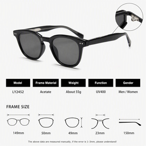 Gafas de sol Sunray TR90 con montura de acetato, patillas de poliamida y lentes, con remaches decorativos, estilo K Trend, de doble uso para el día a día. - Product Image 4
