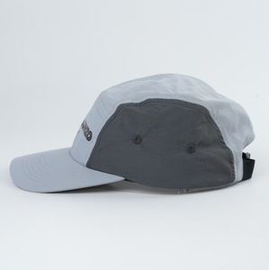 Casquette de camping en maille sportive à bord incurvé à motif imprimé imperméable en nylon noir respirant à 5 panneaux à séchage rapide - Product Image 3