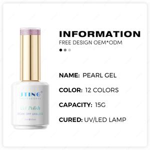JTING - Nueva Colección de Esmaltes de Uñas en Gel Pearl, 12 Colores, OEM/ODM, Personalización Gratuita de Marca Privada, Esmalte de Uñas UV Profesional - Product Image 2
