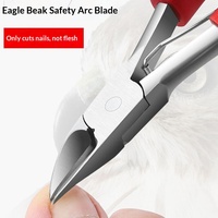 Coupe-ongles robuste en acier inoxydable à bec d'aigle, ouverture large, pour ongles épais et incarnés, outil de pédicure pour bébé