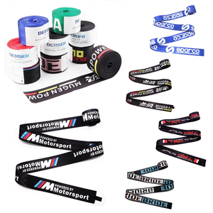 Cinturón de Seguridad para Automóvil de 4.8 cm, Cinco Hilos, Nailon de Alta Resistencia, Correas Modificadas para Carreras con Letras de Colores - Product Image 1