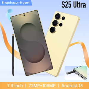 2025 New Arrival S25 siêu 5g điện thoại thông minh HD LED màn hình cảm ứng mở khóa 4K Led Dual Card 5g chơi game điện thoại 108mp hỗ trợ LTE pháp - Product Image 5