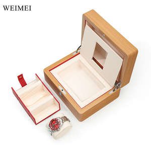 WEIMEI OEM/ODM usine marque boîte en bois boîte de montre personnalisée cadeau de luxe boîte-cadeau carrée - Product Image 3
