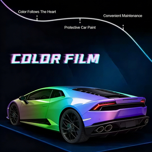 Película de PVC Mingtu de Lujo para Carrocería de Automóvil, 7.5mil, 1.52x17m, Negro Rojo, Protección UV, Superbrillante, Cambia de Color, Antiarañazos, Efecto Camaleón - Product Image 4