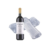 Enveloppe de coussin à bulles sûr protecteur de bouteille en verre sac d'emballage gonflable en plastique de colonne d'air pour bouteille de vin