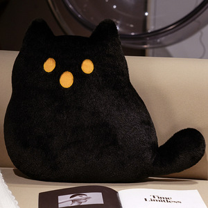 Nouvelle Peluche Chat Fantôme d'Halloween Personnalisée 2025, Douce et Mignonne, Rembourrage Coton PP, Décoration de Fête, Chat Noir - Product Image 3