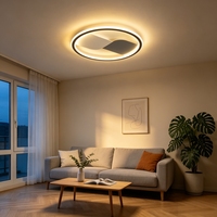 Plafonnier LED moderne à 3 températures de couleur, dimmable, en acrylique, pour salon, salle à manger, luminaire d'intérieur