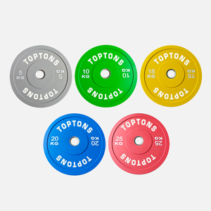 TOPTONS卸売鋳鉄ジムウェイトリフティングバンパープレート屋内フィットネスラバーパワーバンパー、カスタマイズ可能なロゴ付き-OEM/ODM - Product Image 6