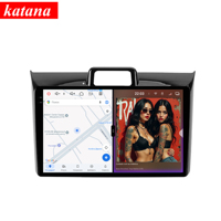Radio para Auto con Reproductor de DVD y Navegación Android 14 de 120W X 6CH Serie Katana para Toyota Corolla Axio 2 Fielder 3 2012-2021, 8+256GB