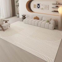 Tapis de sol moderne de luxe en fausse fourrure de cachemire pour salon, chambre à coucher, chevet, tapis vintage français antidérapant