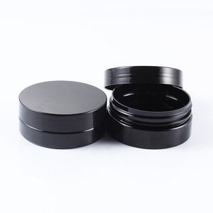 Black PET Cosmetic <b>Jars</b> for Canned Food Candy <b>Cookie</b> & Baby Food Custom Logo 80ml-250ml Sizes - Product Image 2