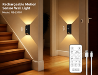 Applique murale LED sans fil à détecteur de mouvement, fonctionnant sur piles, pour la maison
