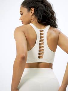 Fitness lulu dames filles course Gym Yoga hauts de soutien-gorge Logo personnalisé grue exercice entraînement femmes sport soutien-gorge - Product Image 4