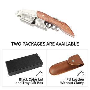 Nuovi Arrivi: Apribottiglie Portatile con Manico <span class=keywords><strong>in</strong></span> <span class=keywords><strong>Legno</strong></span> e Logo, Chiave Multifunzione <span class=keywords><strong>in</strong></span> Acciaio Inox per Vino, Ideale come Regalo di Nozze - Product Image 1