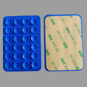 Soporte de silicona con ventosa para teléfono, alfombrilla multifuncional con ventosa, soporte de pared cuadrado antideslizante, adhesivo trasero de una sola cara para montaje en carcasa - Product Image 2