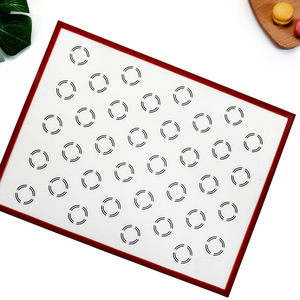 Personalized Supplier Custom Silicone Baking Mesh <b>Mat</b> Multipurpose Reusable Pastry Dough <b>Rolling</b> Macaroon Baking Sheet - Product Image 5