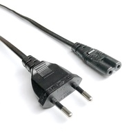 Cordon d'alimentation Kema Keur EU blanc de 1.5m avec interrupteur H03VVH2-F 2*0.75mm2