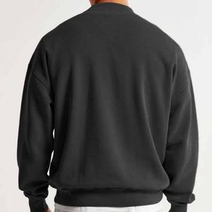 Sweat-shirt en molleton français OEM, logo personnalisé, pull à capuche pour homme, sweat-shirt à épaules tombantes, sweat-shirt pour homme - Product Image 5