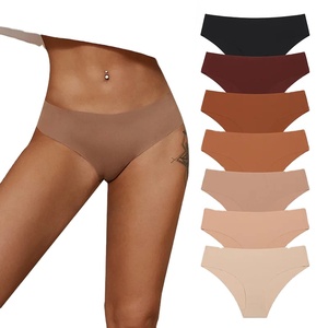 Biểu Tượng Tùy Chỉnh Thiết Kế Mới Của Phụ Nữ Liền Mạch Quần Lót Mặc Bikini Mềm Căng invisibles Tóm Tắt Không Có Chương Hipster Đồ Lót Cheeky - Product Image 1