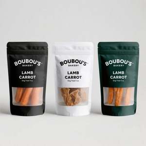 Sachet d'emballage alimentaire personnalisé en aluminium mat entièrement imprimé, avec fermeture éclair, de qualité alimentaire, type pochette stand-up avec sac plastique refermable - Product Image 3