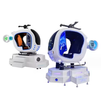 9D VR Hélicoptère Avion Simulateur Nouveau Design Aire De Jeux Intérieure Parc D'attractions Dispositifs À Monnaie Réalité Virtuelle Jeu Métal