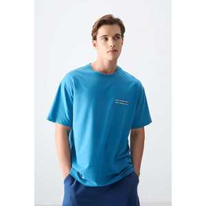 Camiseta Oversize Tommylife para Hombre, de Algodón Estampado, Manga Corta, 100% Algodón Jersey - Product Image 3