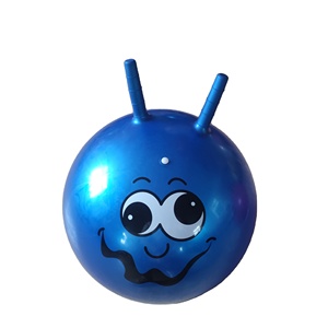 Bambini red Strange face logo gonfiabile pvc Jumping play <span class=keywords><strong>Ball</strong></span> con manico tramoggia - Product Image 5