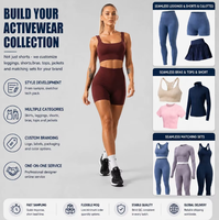 Ensembles de sport pour femmes : Soutiens-gorge de sport mignons à double couche et dos ouvert, et shorts de gym